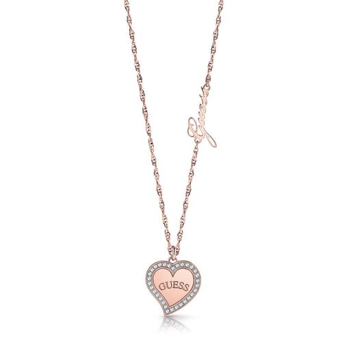 Collar GUESS Heart warming oro rosa