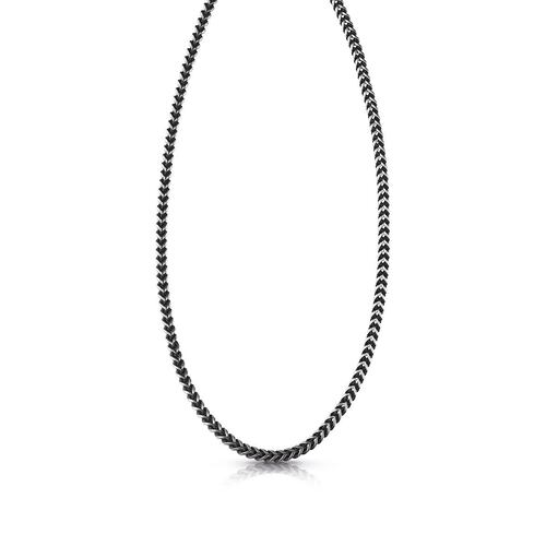 Cadena Guess Men In Guess Negro Metálico