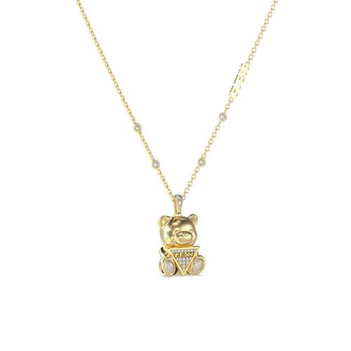 Collar Guess Rock Candy acero inoxidable dorado