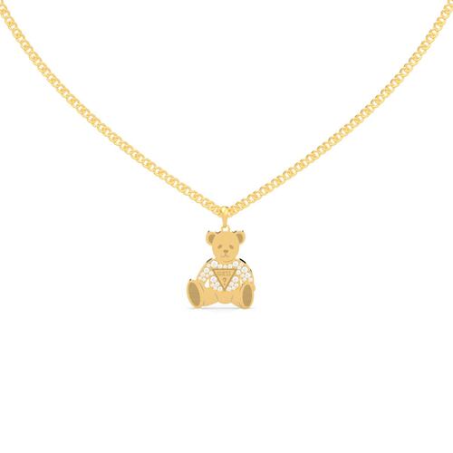 Collar Guess Vintage Bear Dama Color Dorado