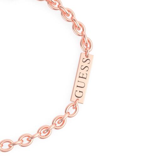 Pulsera Guess Is For Lovers Color Oro Rosa