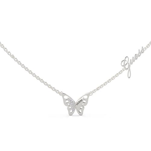Collar Guess Fly Away Para Dama Color Plata