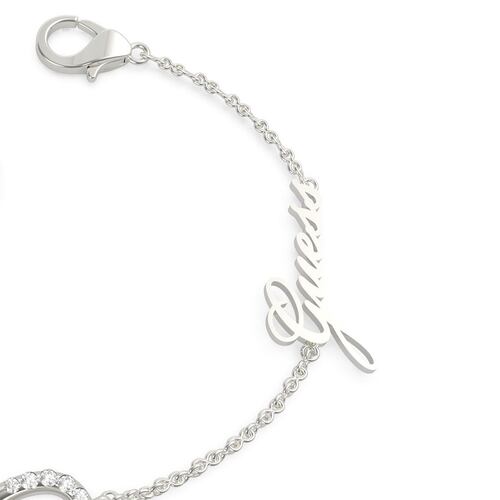 Pulsera Guess  eternal love para dama, plata