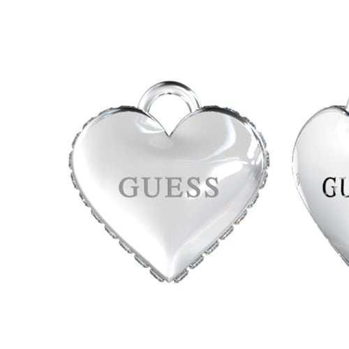 Collar Para Mujer Guess Amami Corazon Color Plata | Meses sin interés
