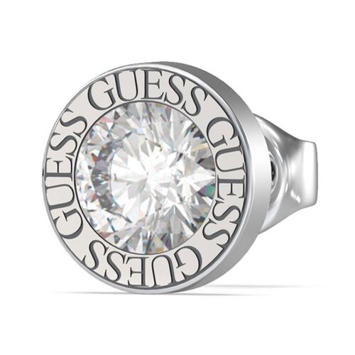 Aretes GUESS dama color my day de acero inoxidable en tono plateado