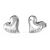 Aretes Guess Dama Fluid Hearts De Acero Inoxidable En Tono Plata