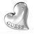 Aretes Guess Dama Fluid Hearts De Acero Inoxidable En Tono Plata