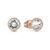 Aretes Guess Dama Studs Party De Acero Inoxidable En Tono Oro Rosa