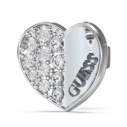 Aretes Guess Dama Lovely Guess De Acero Inoxidable En Tono Plateado