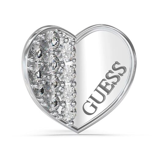 Aretes Guess Dama Lovely Guess De Acero Inoxidable En Tono Plateado