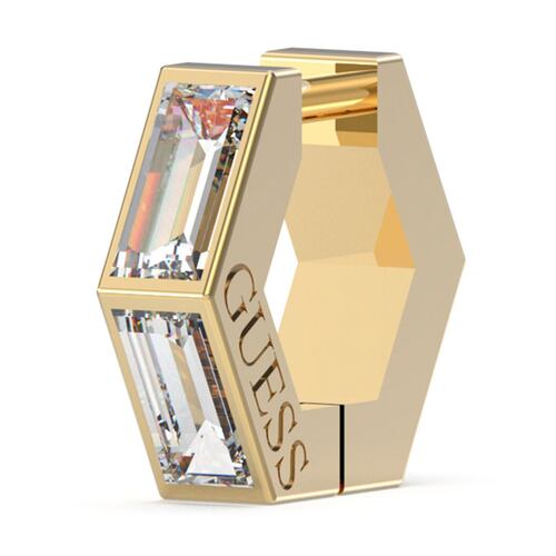 Arracadas Guess Dama Huggie Me De Acero Inoxidable En Tono Dorado