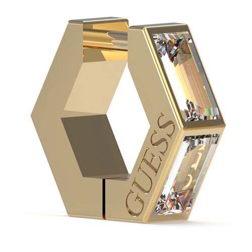 Arracadas Guess Dama Huggie Me De Acero Inoxidable En Tono Dorado