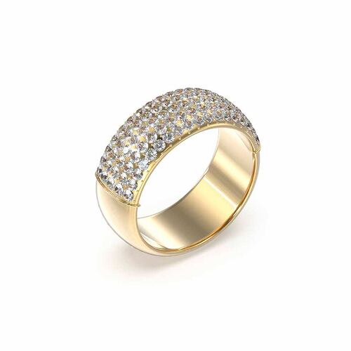 Anillo Guess Dama It's Raining Rings De Acero Inoxidable En Tono Dorado