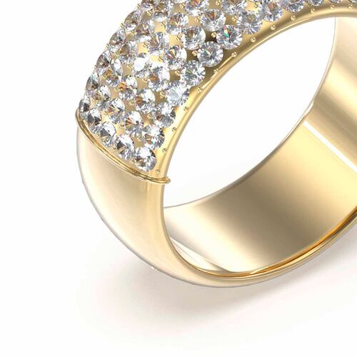 Anillo Guess Dama It's Raining Rings De Acero Inoxidable En Tono Dorado