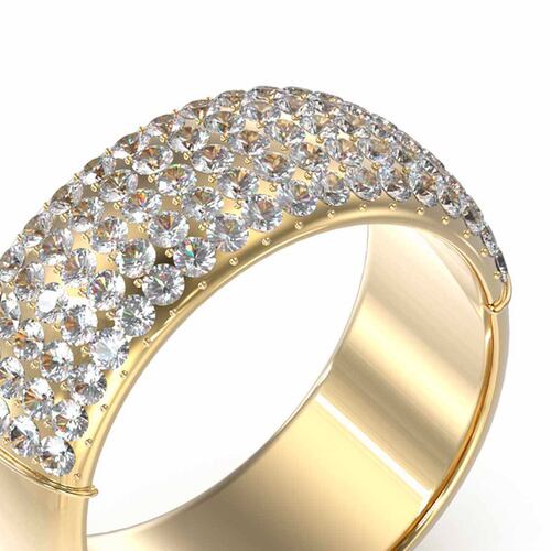 Anillo Guess Dama It's Raining Rings De Acero Inoxidable En Tono Dorado
