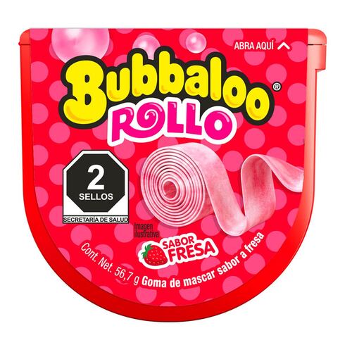 Bubbaloo Rollo Fresa 7g