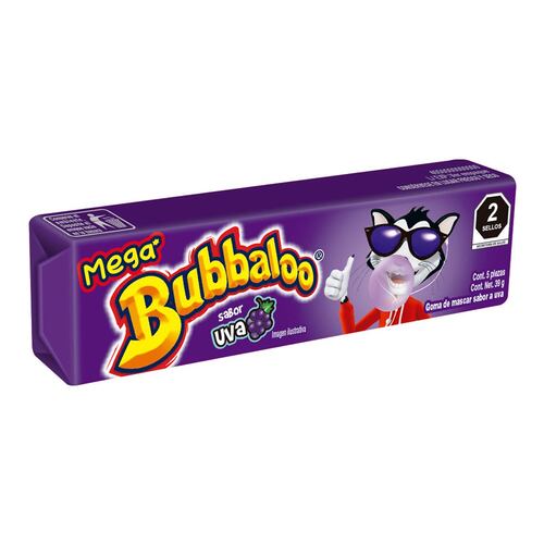 Mega Bubbaloo Sabor Uva