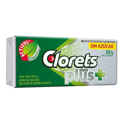 Chicles Clorets Plus+ Menta