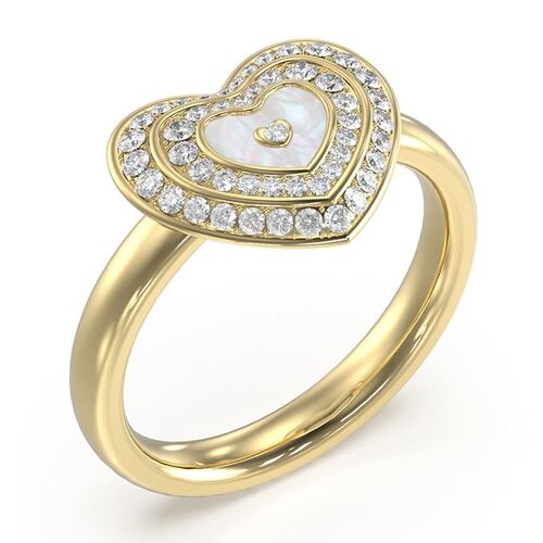 Anillo Guess Amami acero inoxidable dorado