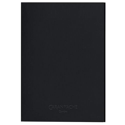 Caran d´Ache Libreta A5 Pasta Dura Negra Met