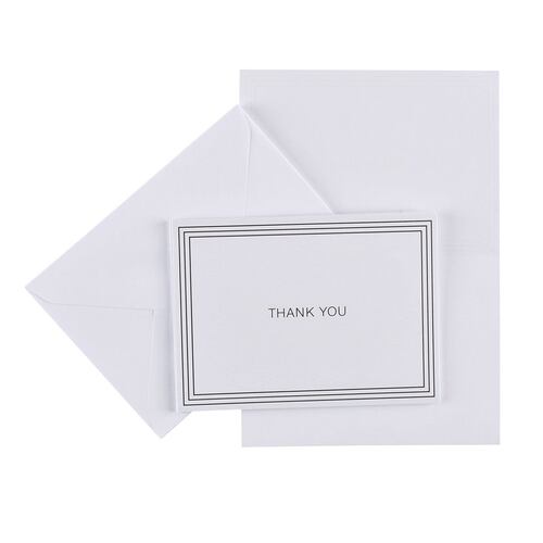 Paquete De 8 Tarjetas Y Notas Con Mensaje De Agradecimiento