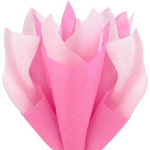 Papel Seda  Rosa claro y oscuro 8 hojas Hallmark