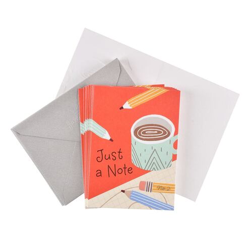 Paquete De 10 Tarjetas Y Notas Con Mensaje De Agradecimiento