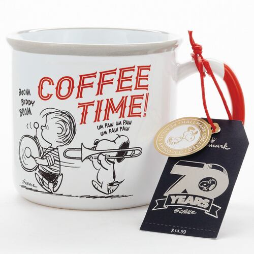Peanuts® Coffee Time Bottoms Up - Taza