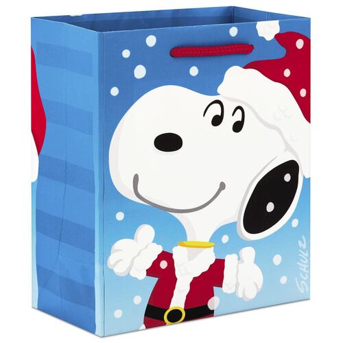 Bolsa de regalo Santa Snoopy Peanuts® Hallmark