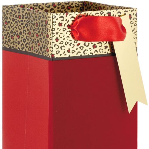 Bolsa de Regalo para botellas  Leopardo  Hallmark