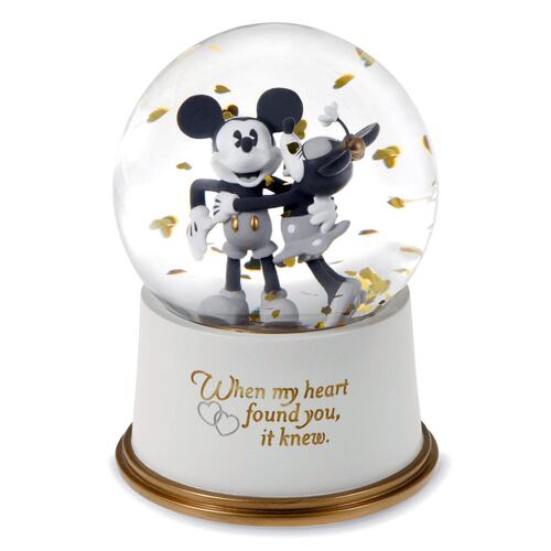 Esfera de Nieve Cuando mi corazón te encontró Mickey y Minnie Disney