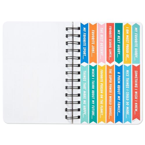 Cuaderno de espiral con stickers