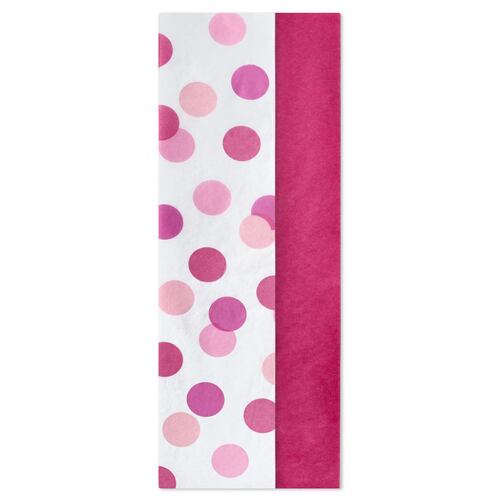 Papel Seda con motas rosas