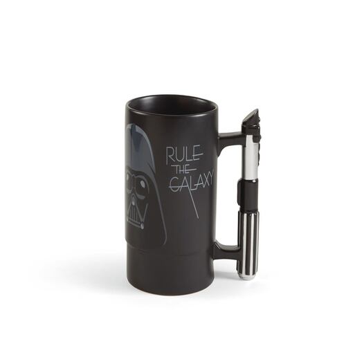 Taza Cerámica con Sonido Star Wars Diseño Darth Vader con Mango de Sable de Luz Hallmark