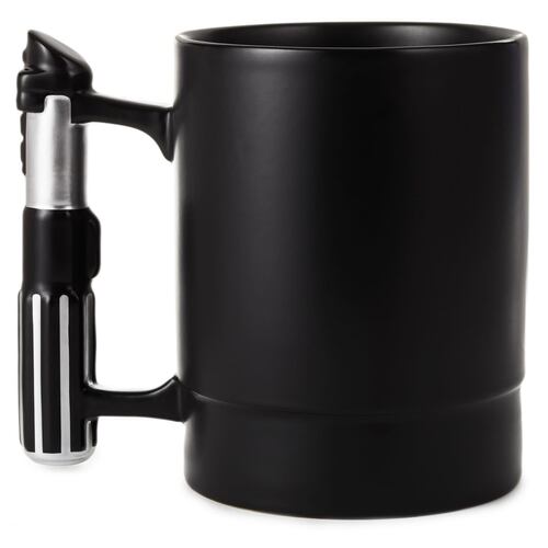 Taza Cerámica con Sonido Star Wars Diseño Darth Vader con Mango de Sable de Luz Hallmark