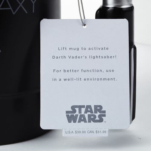 Taza Cerámica con Sonido Star Wars Diseño Darth Vader con Mango de Sable de Luz Hallmark