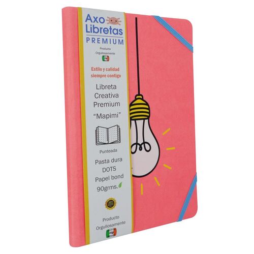 Libreta Mapimí Dots Hoja Puntos Pasta Dura Rosa