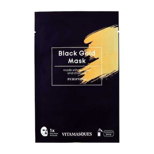 Mascarilla Black Gold con carbón Vitamasques