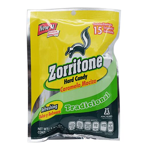 CARAMELO ZORRITONE 15 CARAMELOS BOLSA