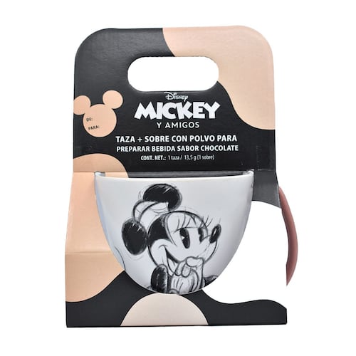 Disney Taza Mickey Y Minnie Con Coc