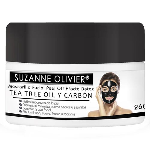 Suzanne Olivier Mascarilla Facial Tea Tree Oil y Carbón 260 gr
