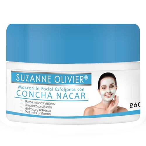Suzanne Olivier Mascarilla Facial Exfoliante con Concha Nácar 260 gr