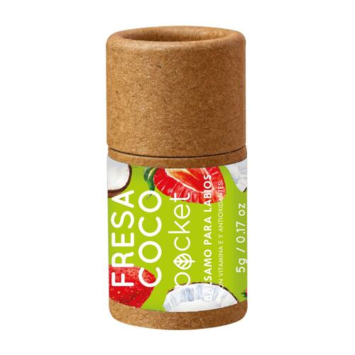 Balsamo Labial Fresa y Coco 5 g Pocket