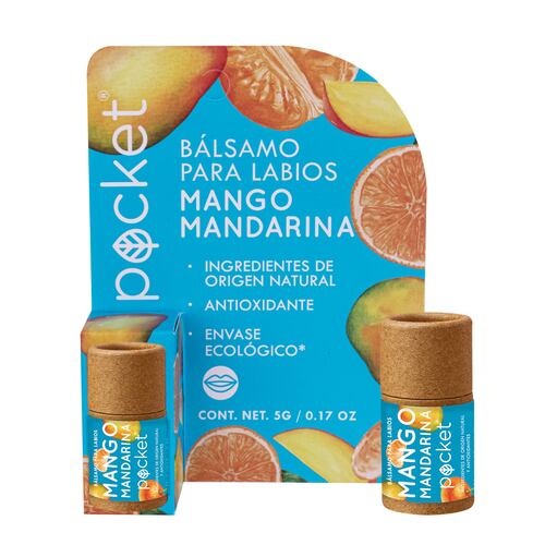 Balsamo Labial Mango y Mandarina 5 g Pocket