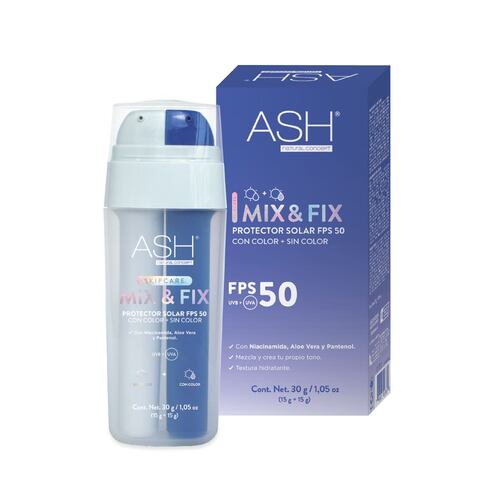 Protector Solar Mix color/sin color 30g Ash Natural