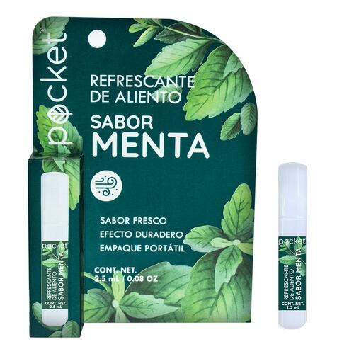 Refrescante Bucal de Menta 2.5 ml Pocket