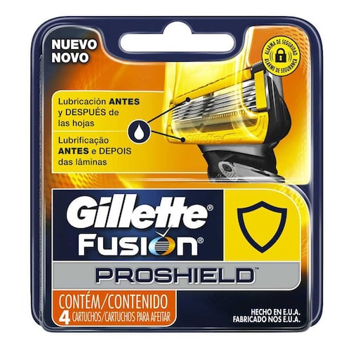 Cartucho Fusion Proshield 4 Piezas Gillette