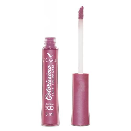 Labial liquido indeleble Colorissimo Vogue, Tono Carmín
