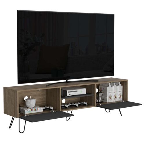 Rack Para Tv 80" Vassel Miel Con Plomo