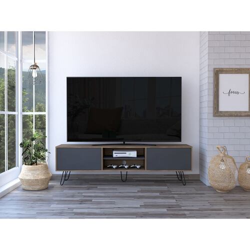 Rack Para Tv 80" Vassel Miel Con Plomo